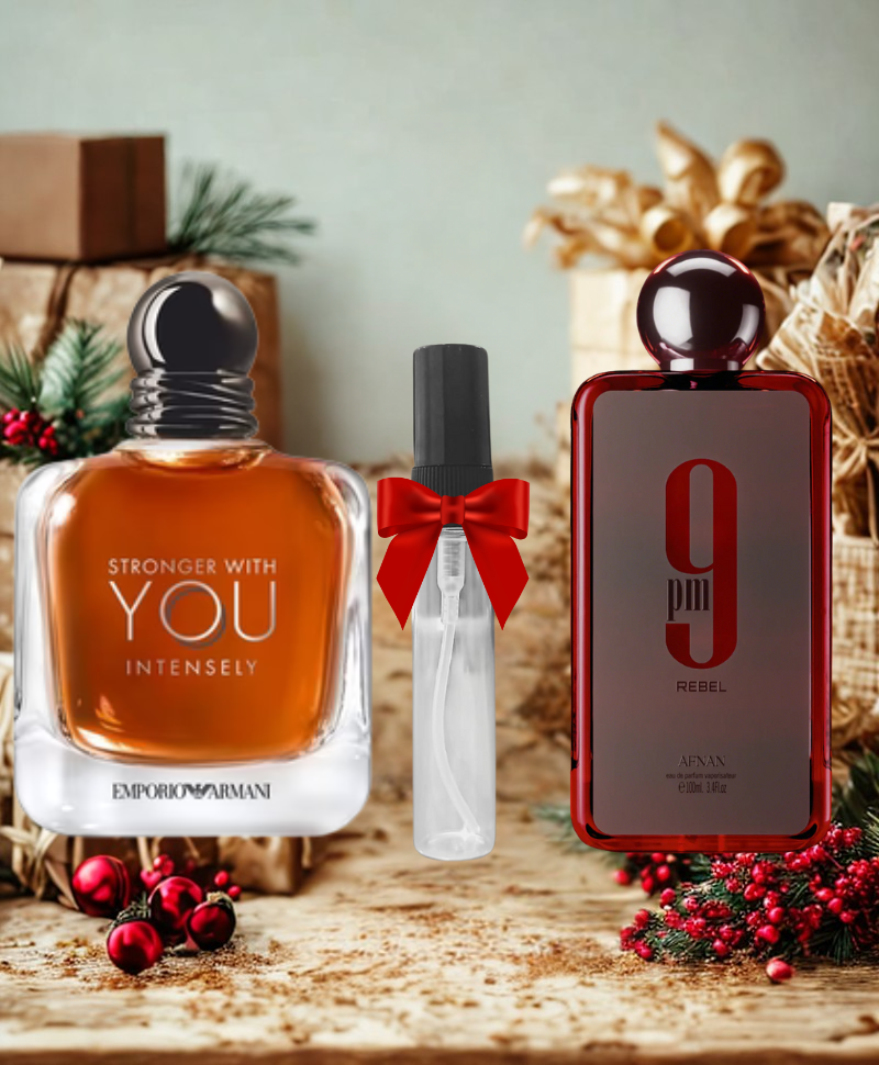 PACK STRONGER WITH YOU INTENSLY 10ml & 9PM REBEEL 10ml + DECANTE 10ML OFFERT