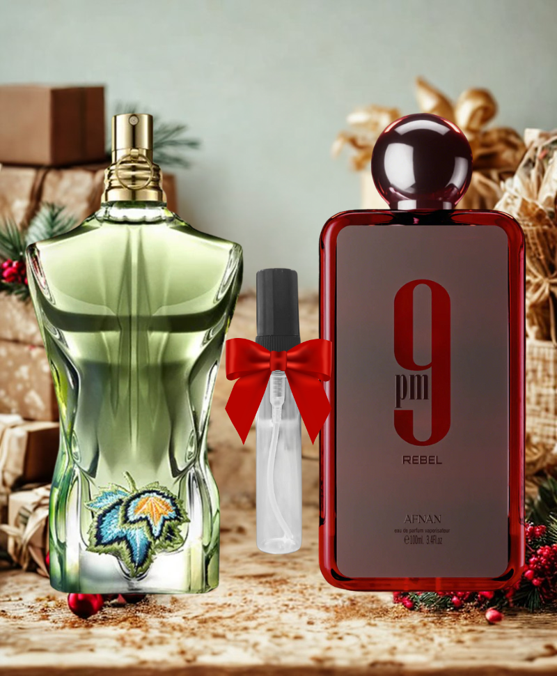 PACK DECANTE JPG PARADISE GARDEN 10ml & 9PM REBEEL 10ml + decante 10ml offert