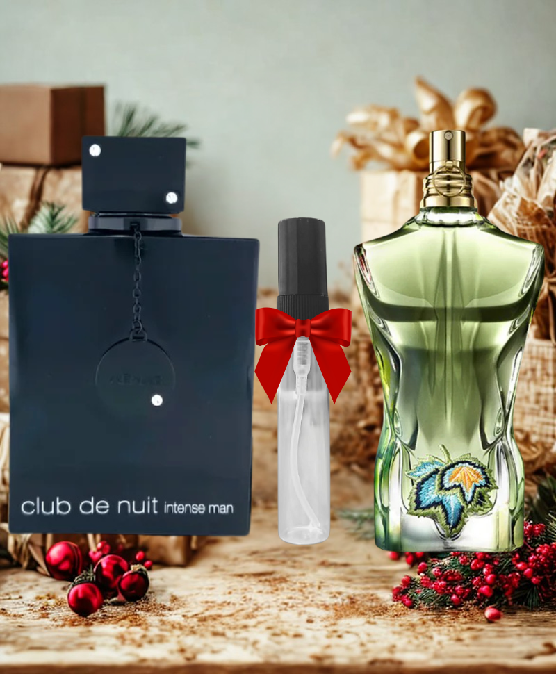 PACK  DECANTE CLUB DE NUIT 10ml & JPG PARADISE GARDEN 10ml + DECANTE 10ML OFFERT